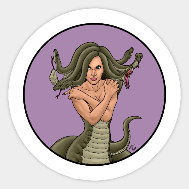 Medusa Sticker by PaleoFantasies